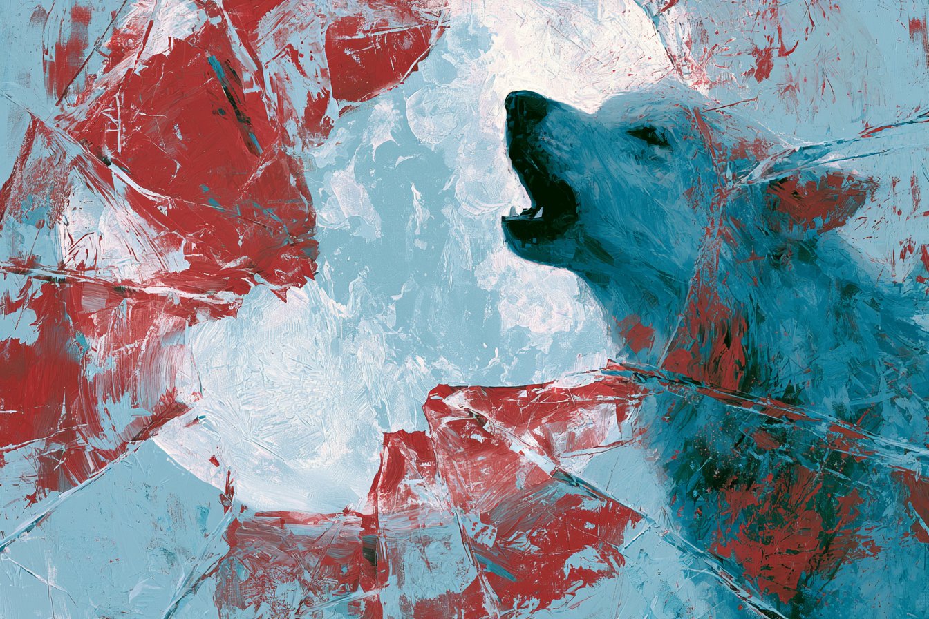 A Shattered Mirror of Abstract Expressionism reflecting [SUBJECT], with…