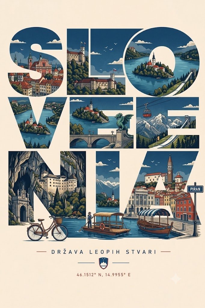 Create a modern vector travel poster of [COUNTRY] with an off-white bac…