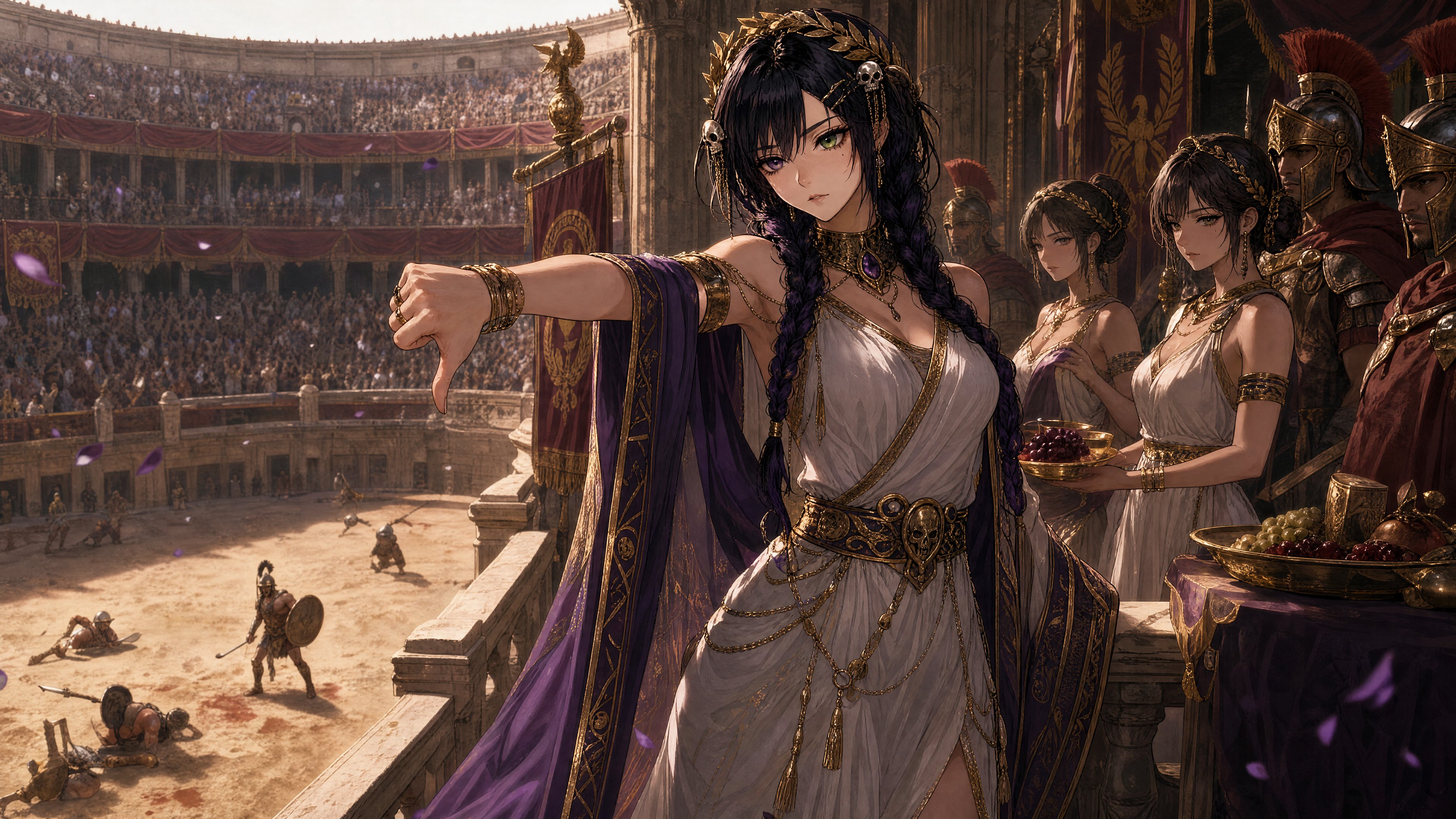 ANCIENT ROME CHARACTER TRANSFORMATION 🏛️⚔️👑💜💚 Today’s Prompt of the… 2