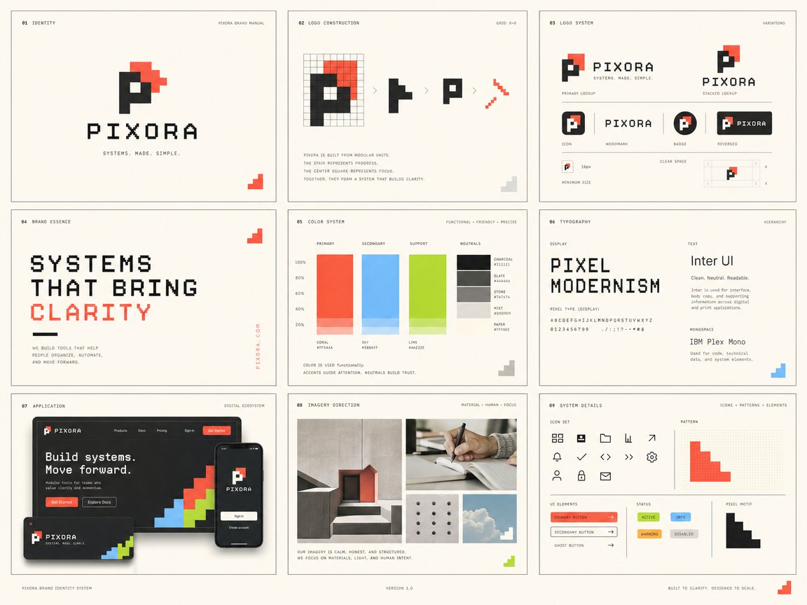 Create a premium 3×3 visual identity board for [BRAND NAME]. Brand stra… 1
