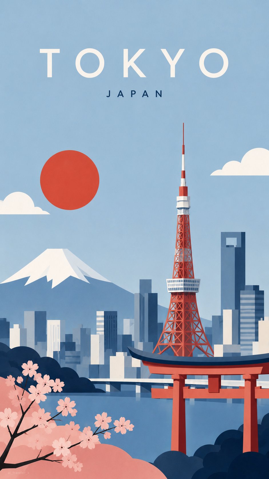 Create a premium editorial travel illustration of [CITY NAME] using a m…