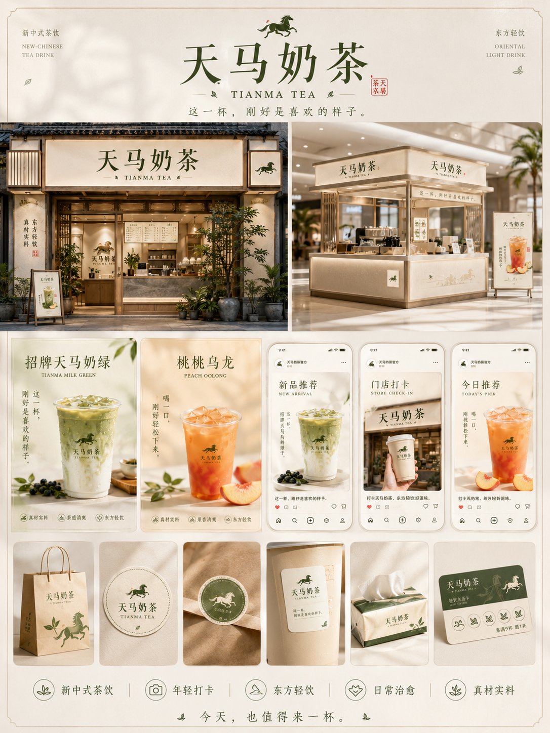 请根据以下品牌信息，创作一套高完成度、具有统一视觉系统的「4张品牌视觉提案图」。 注意： 这不是四宫格拼图，也不是把4张内容合并在同一个画面里… 3
