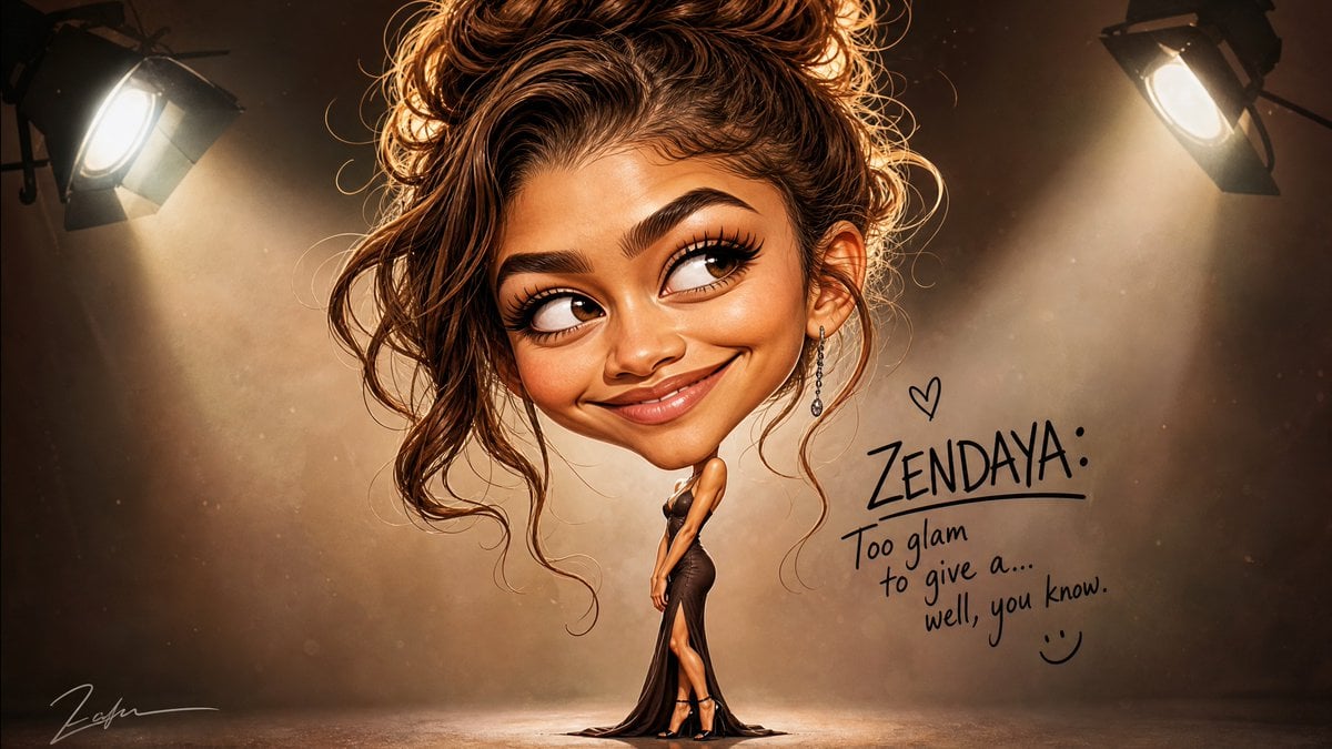 Hilarious stylized digital caricature of [Subject], featuring an oversi…