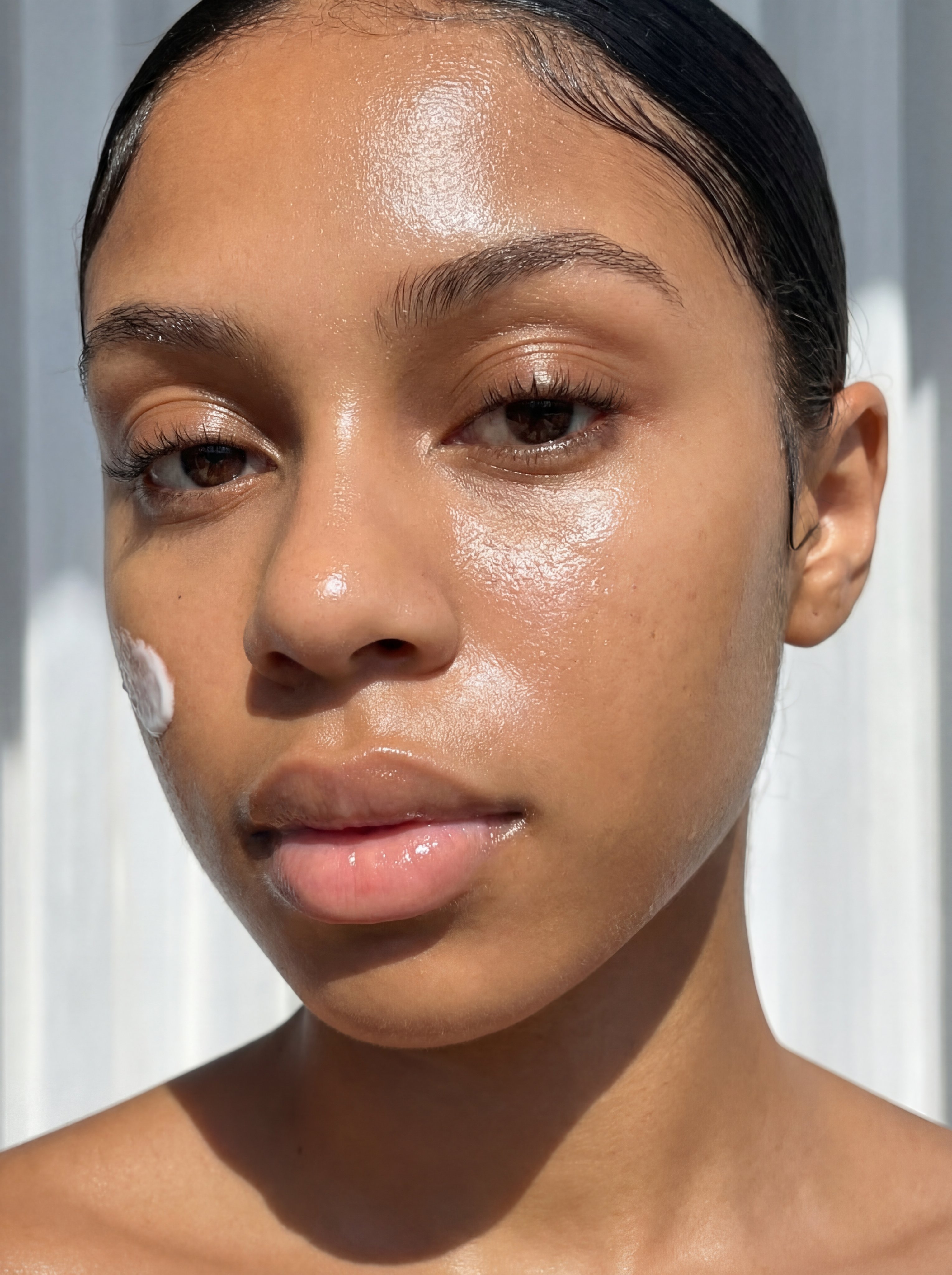 { "meta": { "render_intent": "ultra_photorealistic / skincare_editorial… 1