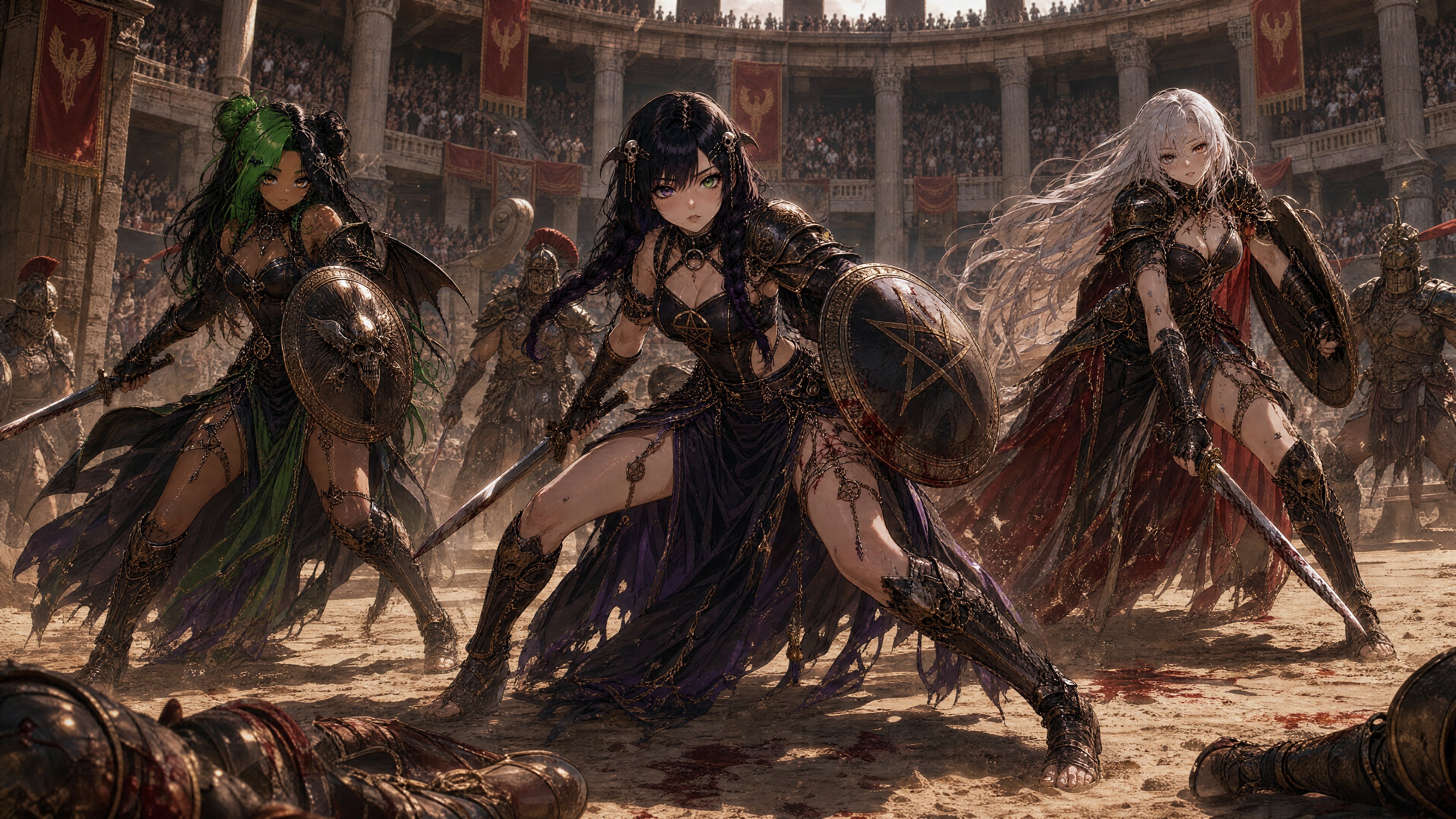 ANCIENT ROME CHARACTER TRANSFORMATION 🏛️⚔️👑💜💚 Today’s Prompt of the… 1