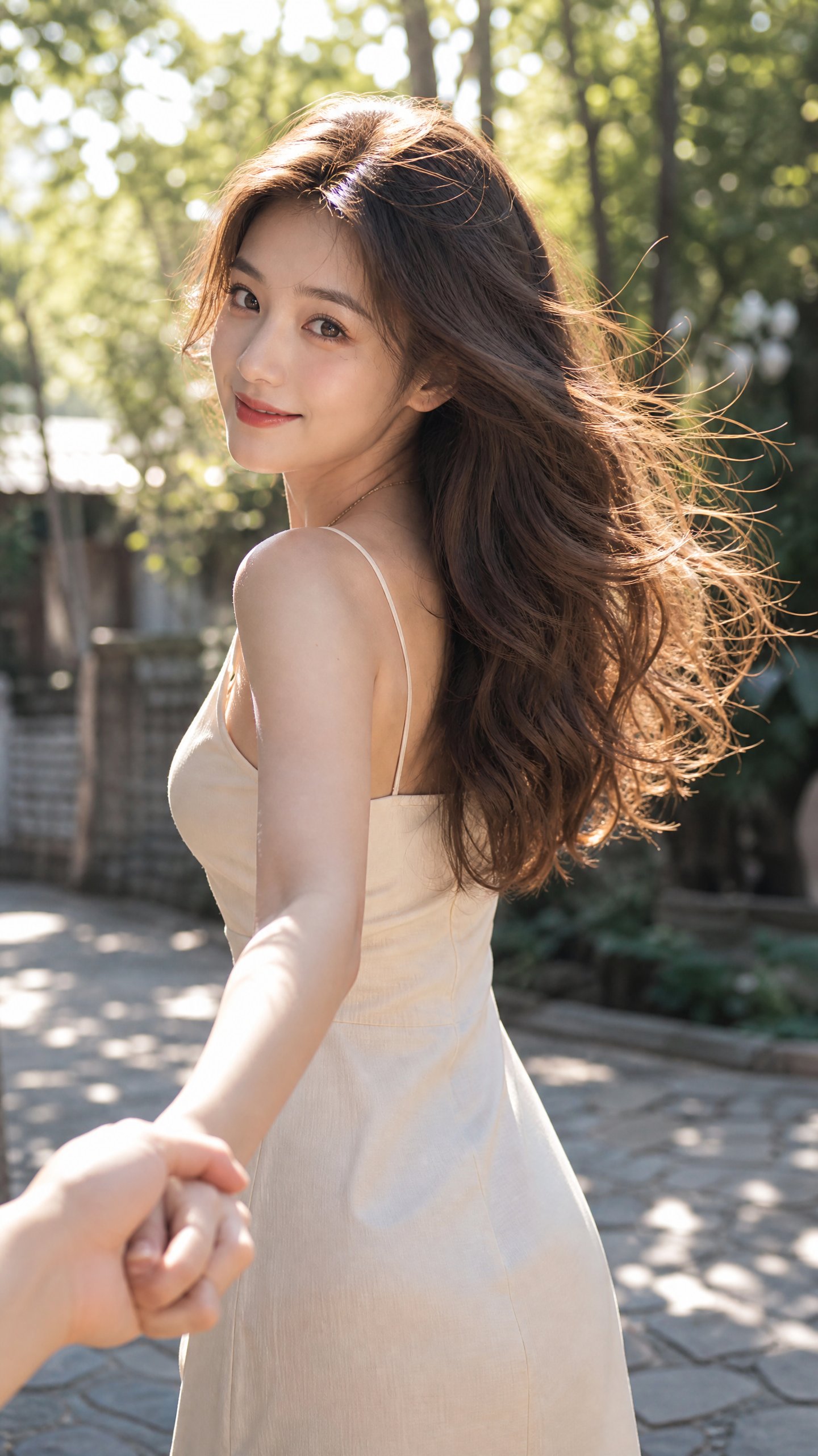 高度写实电影感人像摄影，2160x3840竖版构图，真实相机拍摄质感，50mm或85mm人像镜头效果，浅景深，干净通透的夏日自然光色调，不过度… 3