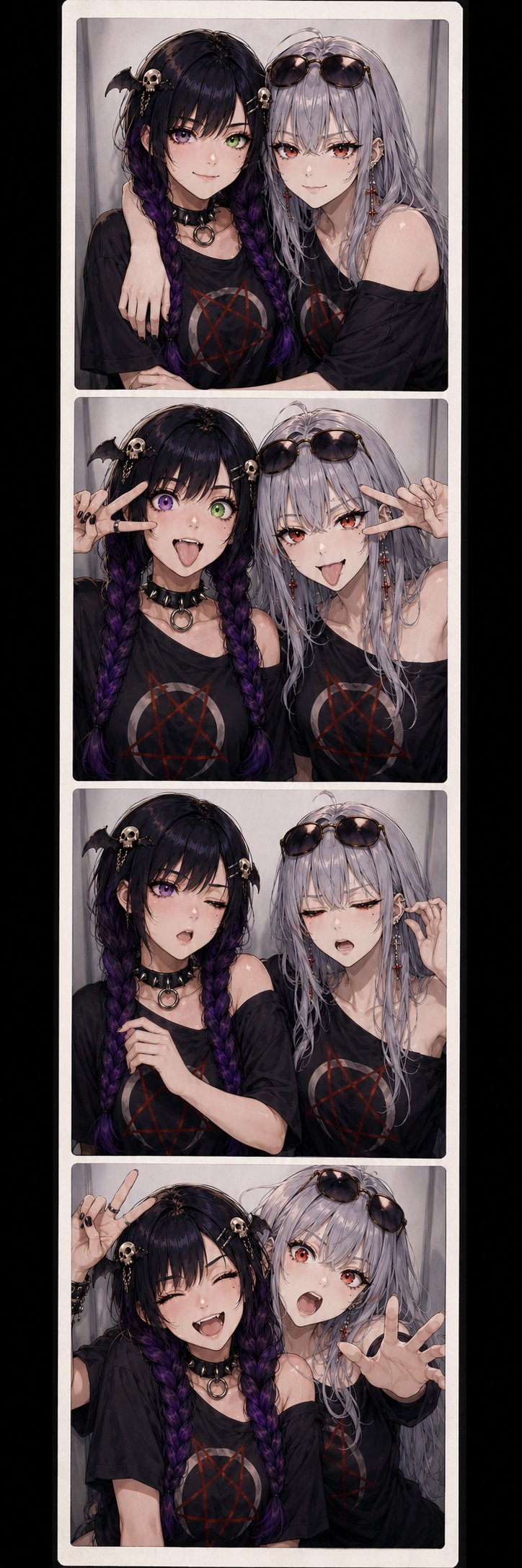PHOTO BOOTH CHAOS 📸✨💜💚 Today's prompt built by My Boo @MagsNoctis I …
