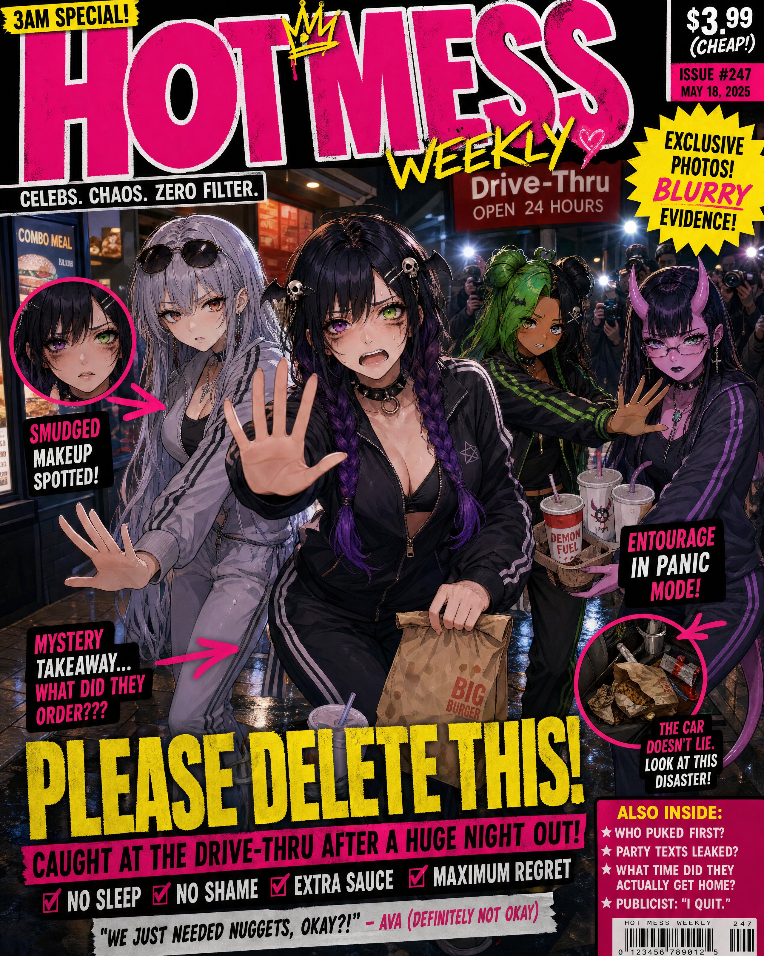 TABLOID DISASTER 😭📸💜💚 Today’s Prompt of the Day turns your characte… 1