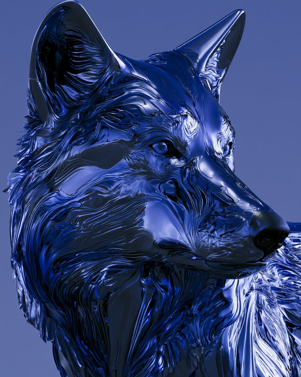 [SUBJECT] envisioned as a Monochromatic Liquid Metal Visage, where ripp… 1