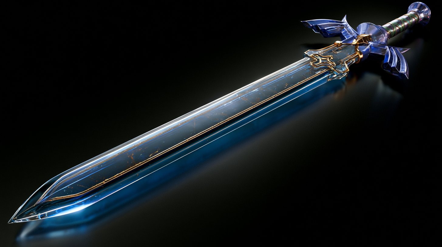 [ICONIC POP CULTURE OBJECT] rendered in transparent glass, 3d rendering… 1