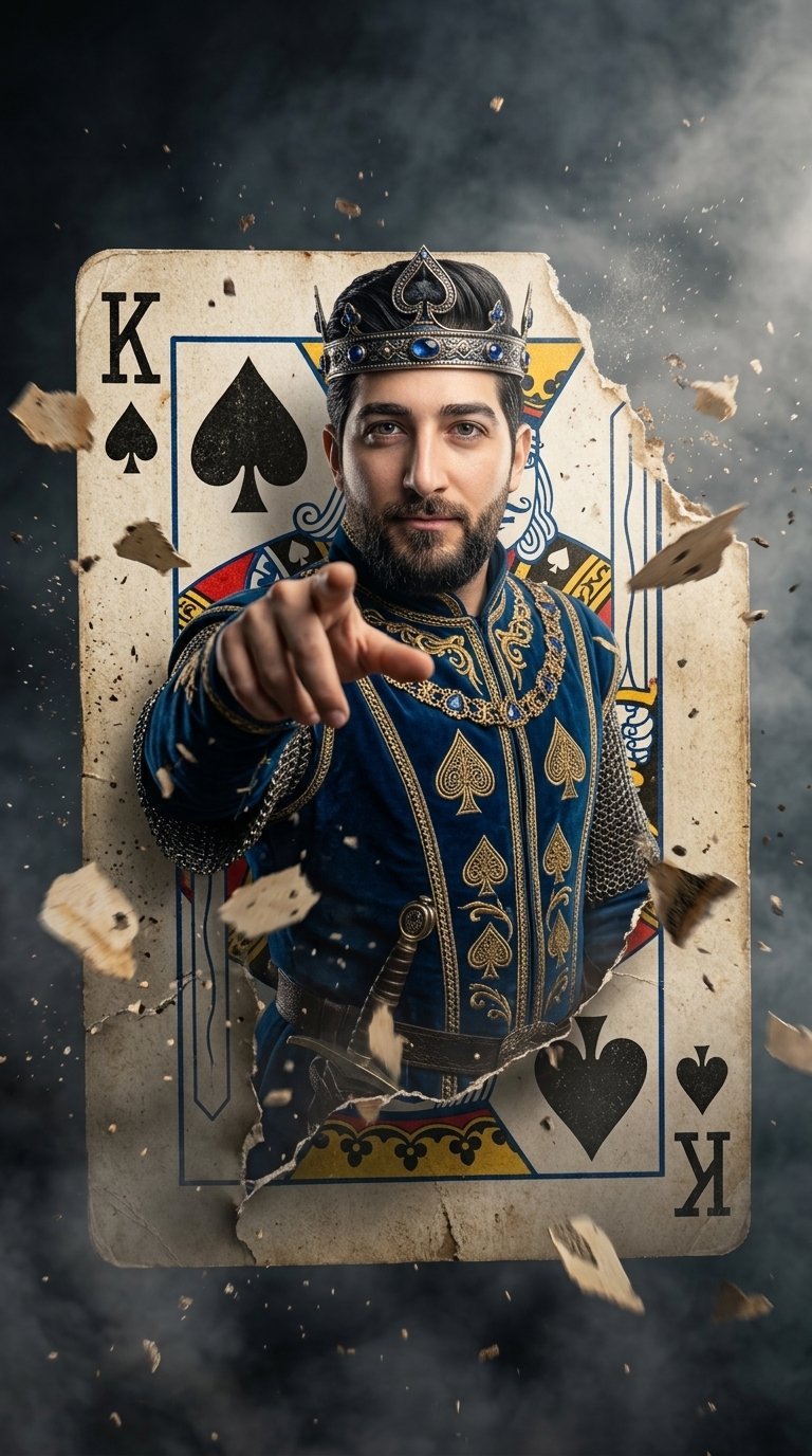 Brilliant prompt! The King of Spades and Queen of Hearts look incredibl…