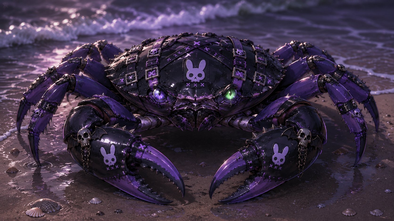 CRABIFIED 🦀🌊💜💚 We had fun with this in Club Tartarus hope you do as…