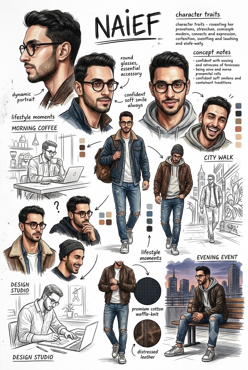 🚨Change gender and name🚨 Ltra-realistic stylized sketchbook collage i… 1