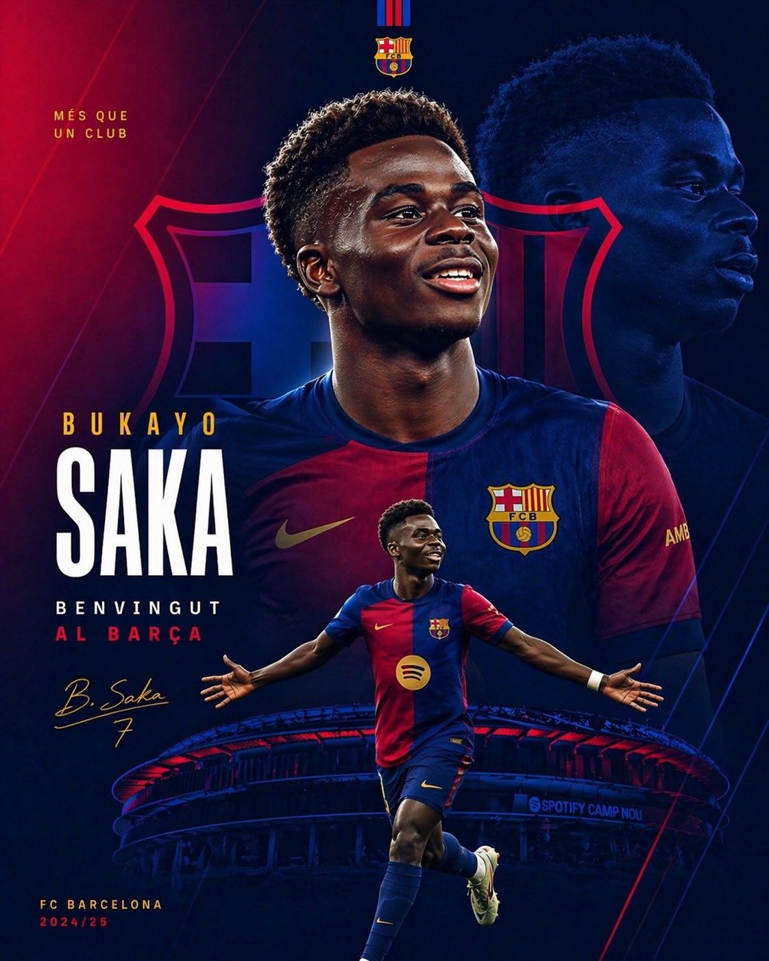 👇 Create a high-end football transfer announcement poster for [PLAYER …