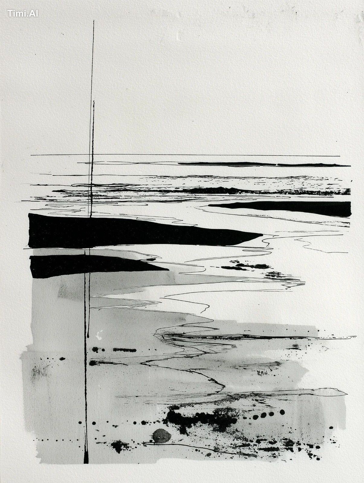 the ocean in the background caustics in the water in the front --ar 3:4…