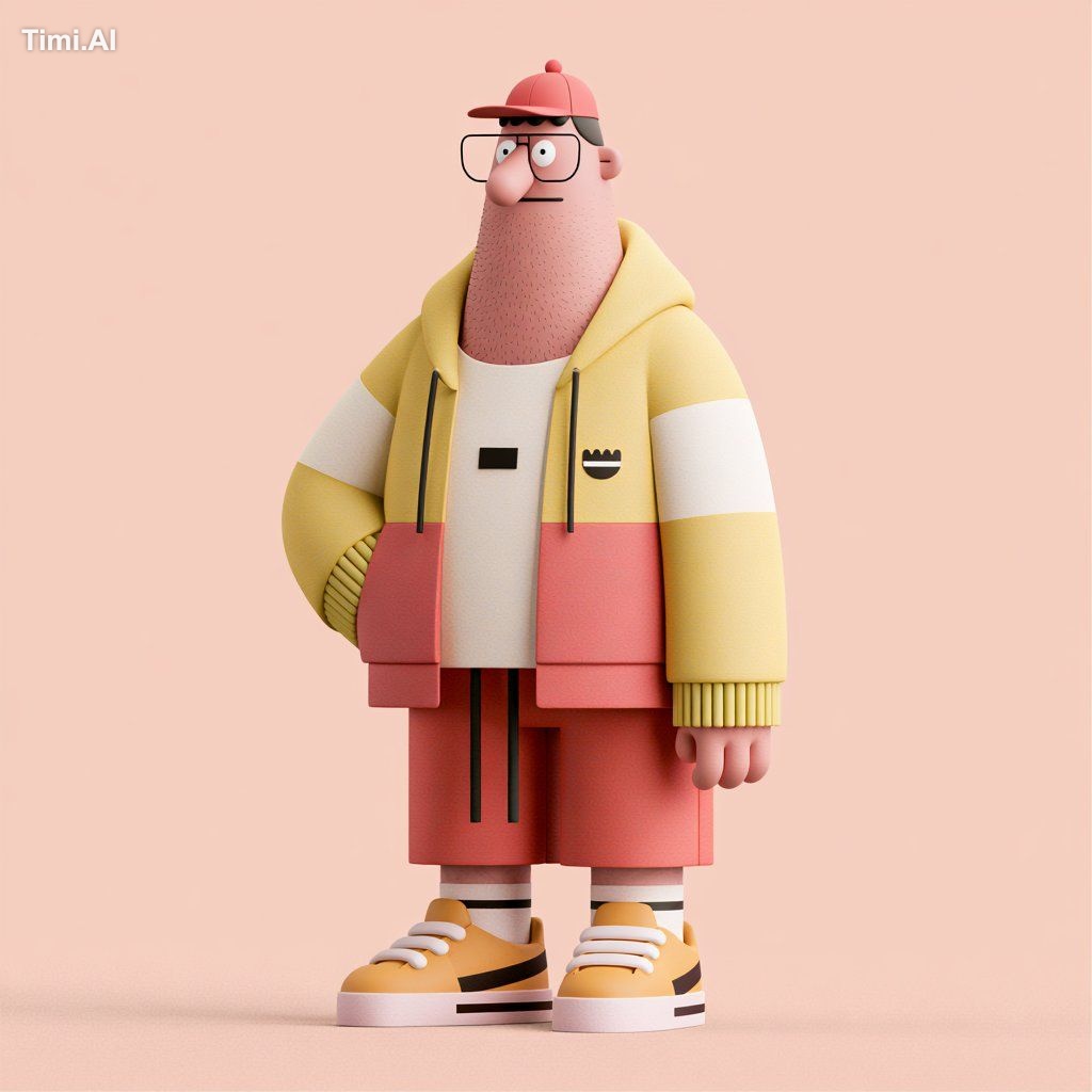This Midjourney style embraces a modern soft 3D aesthetic built around … 3