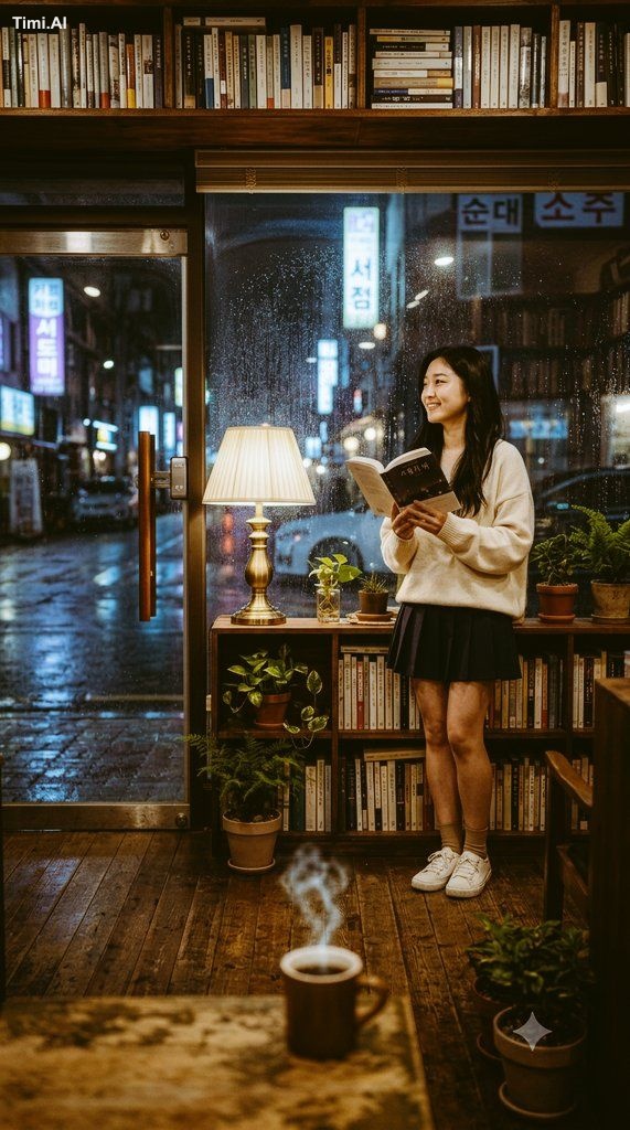A breathtaking 22-year-old Korean woman with long silky black hair wear…