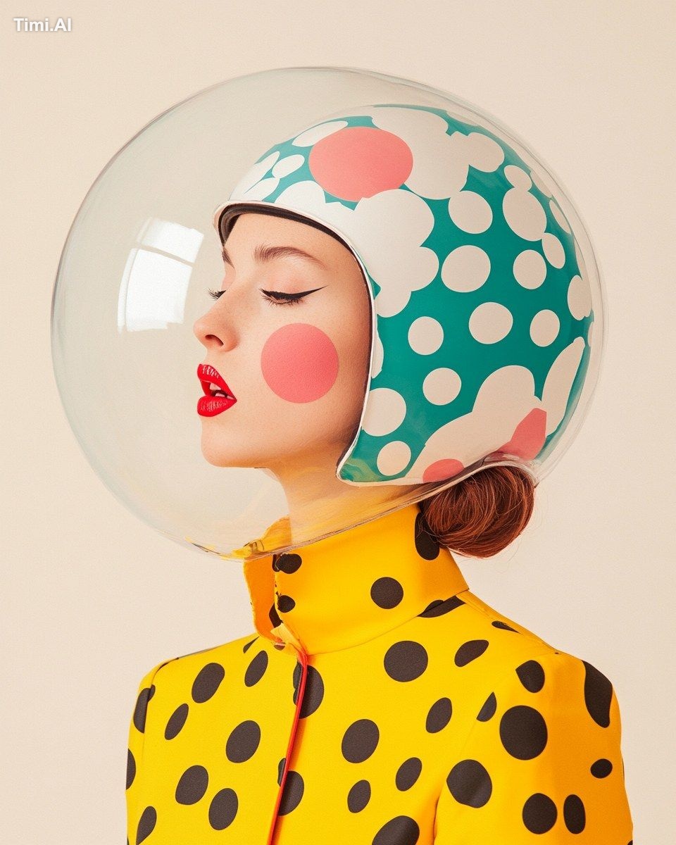 Portrait of Captain Fabulous, the artistic explorer of Pop Art. Standin…