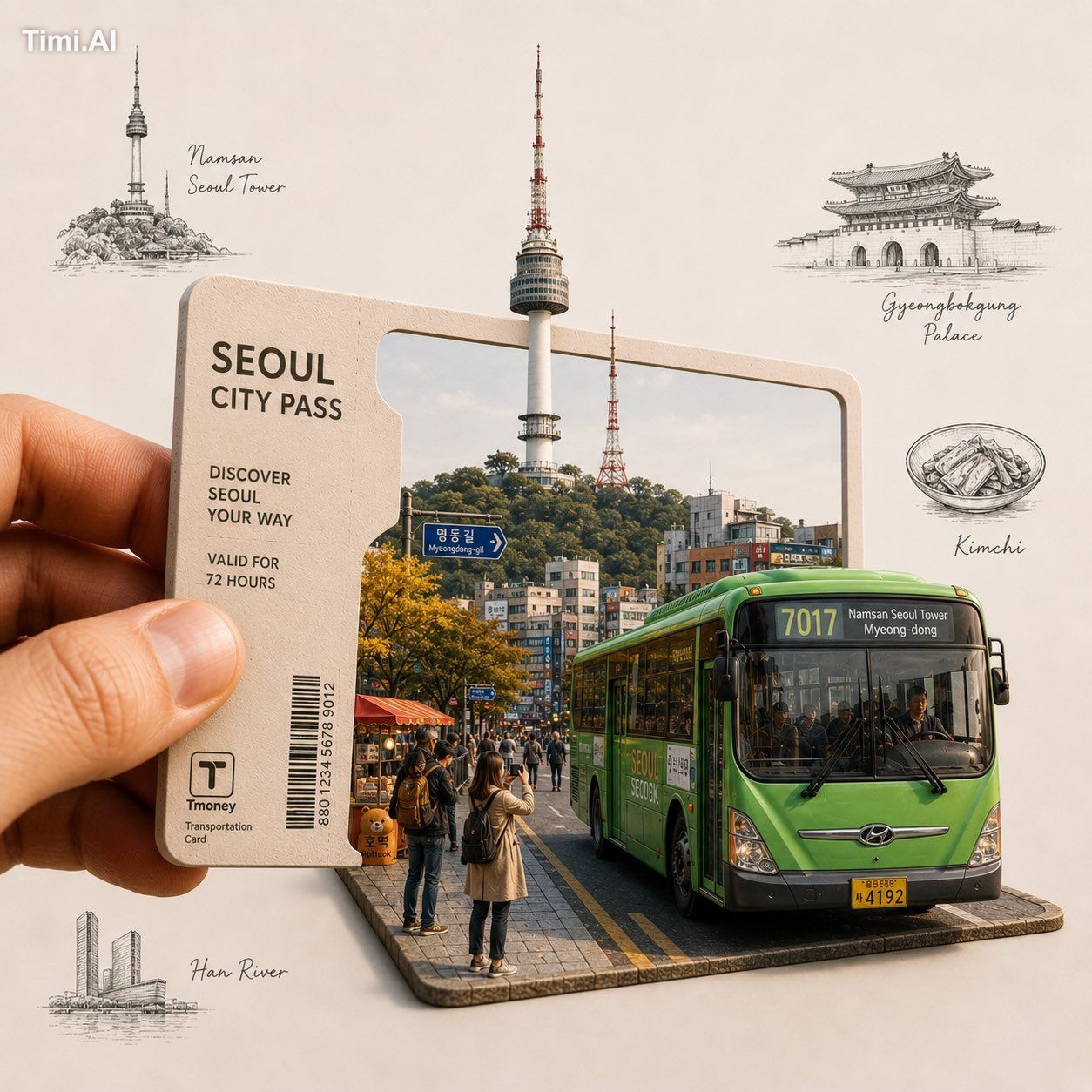 Create a highly detailed, premium travel-art illustration featuring a h… 3