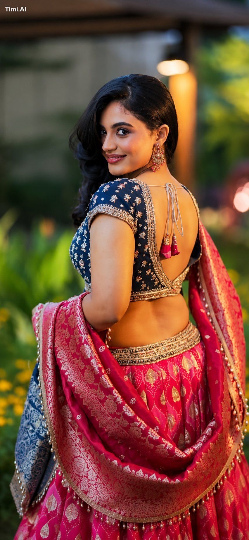A stunning young Indian woman with flawless medium skin tone, ultra-rea… 2