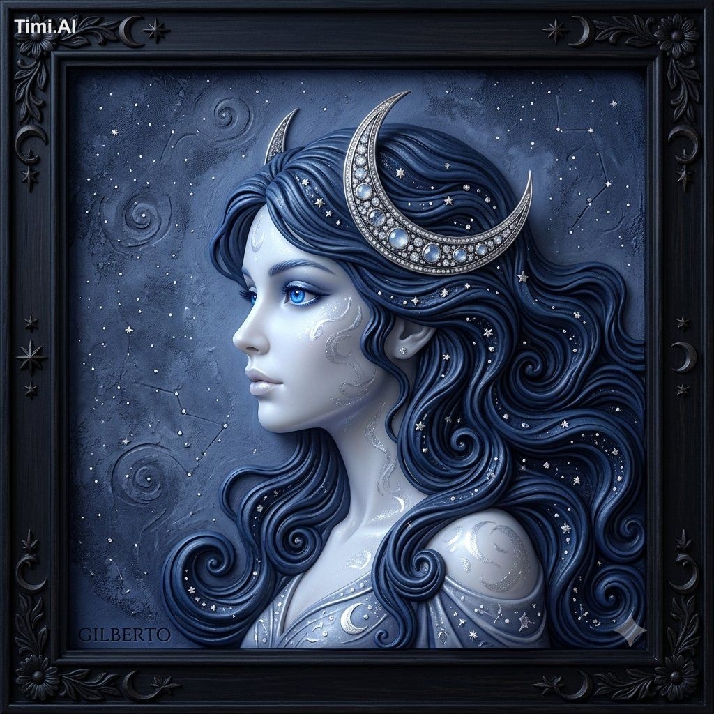 Create a luxurious, museum-quality 3D bas-relief sculpture portraying a… 3