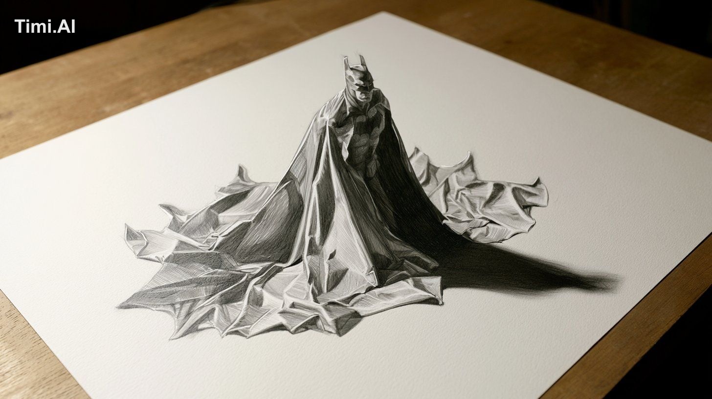 three-dimensional drawing of an [character / creature / object performi…