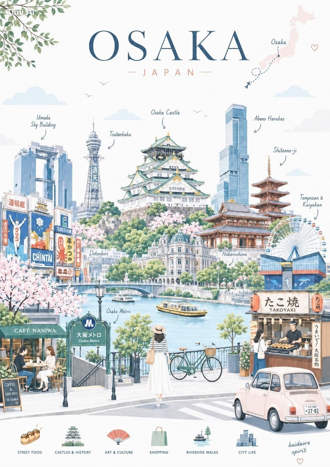 Create a sophisticated premium travel illustration of **[LOCATION]** in… 1