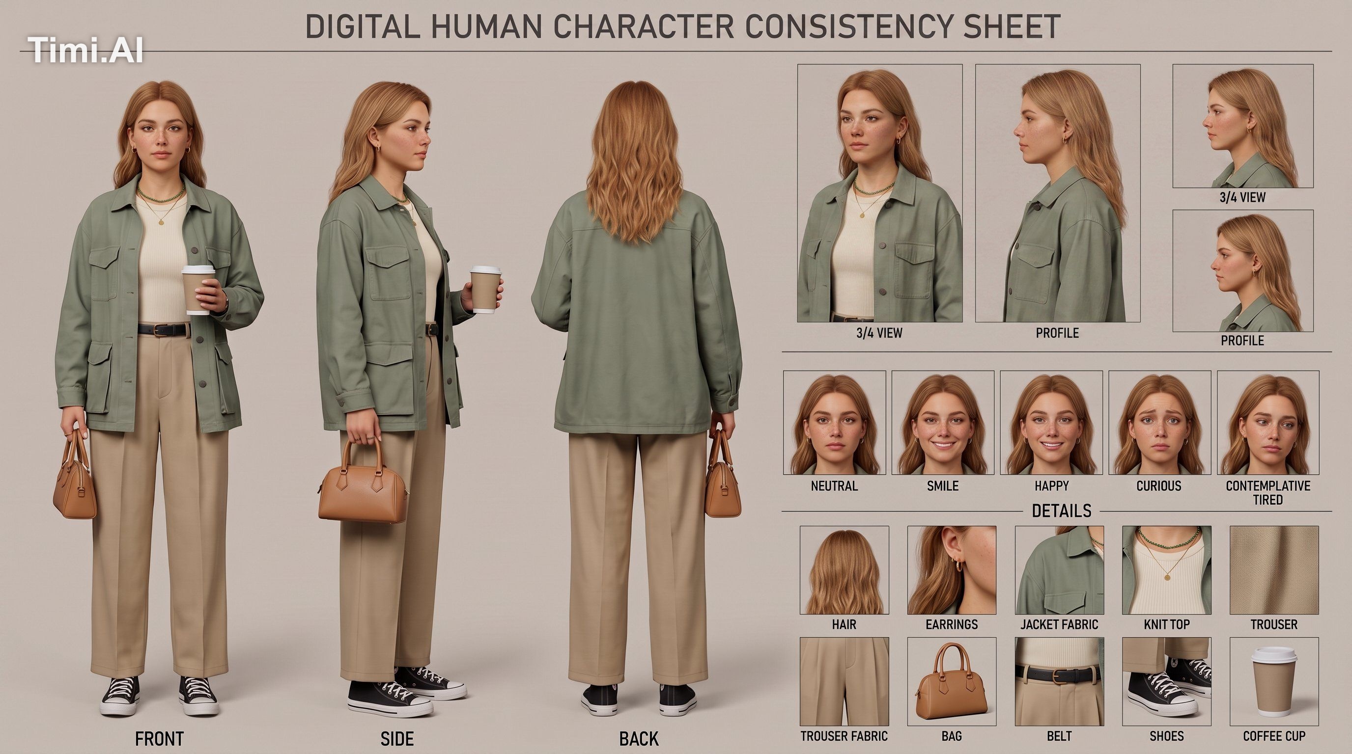 Create a new original 2K 16:9 character consistency sheet for the same …