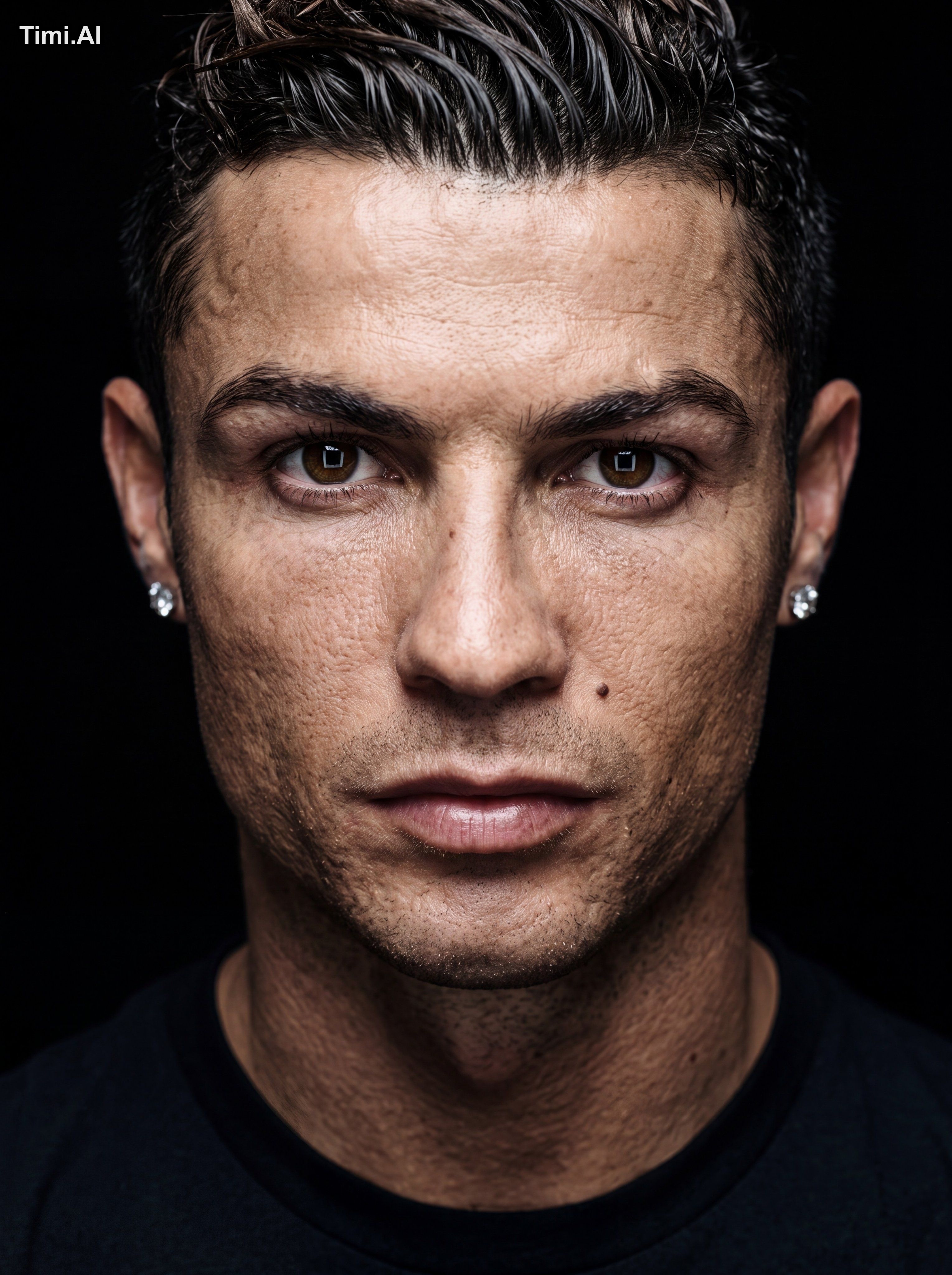A hyper-realistic, 8K resolution cinematic close-up portrait of the per…