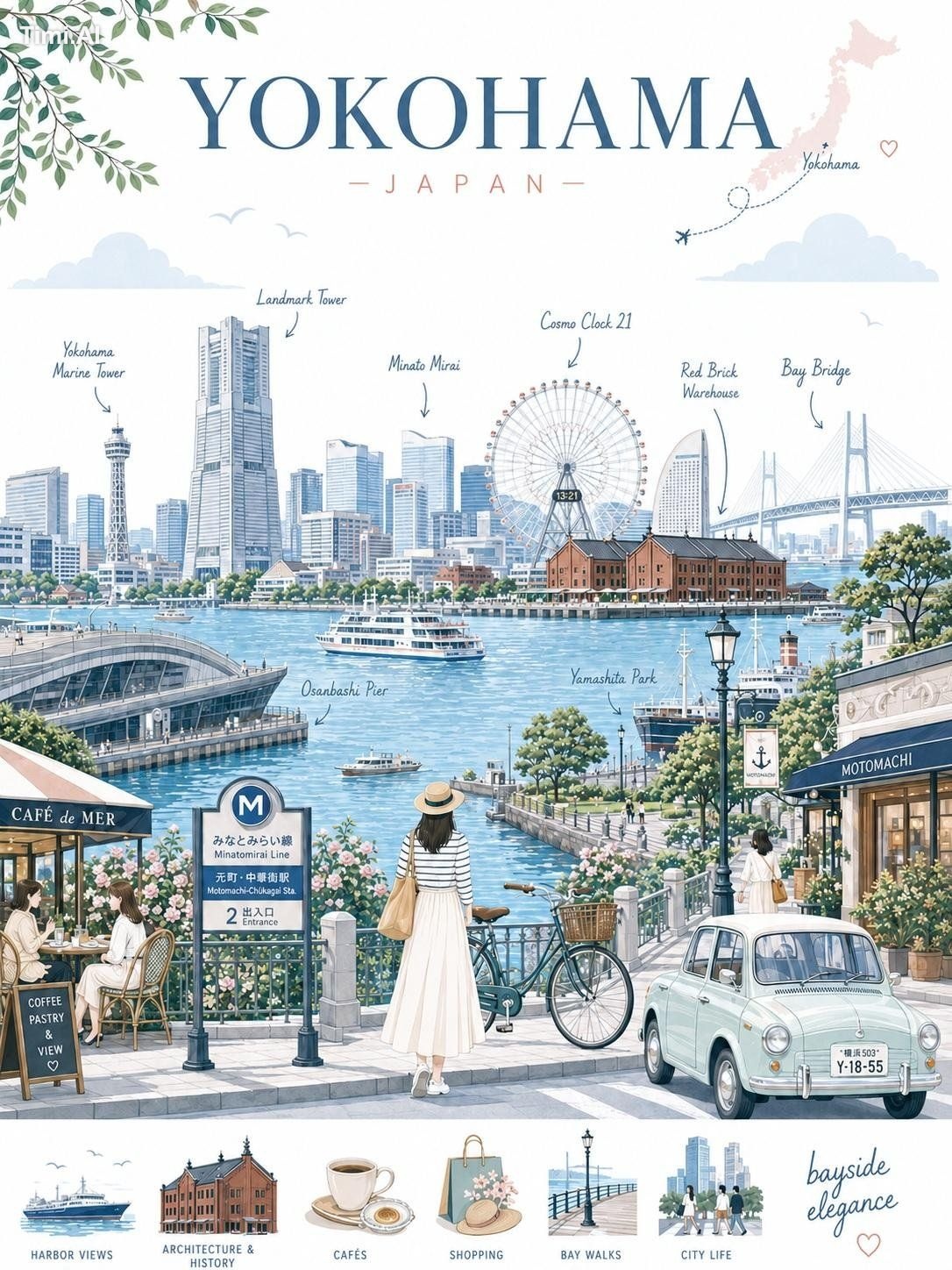 Create a sophisticated premium travel illustration of **[LOCATION]** in… 3
