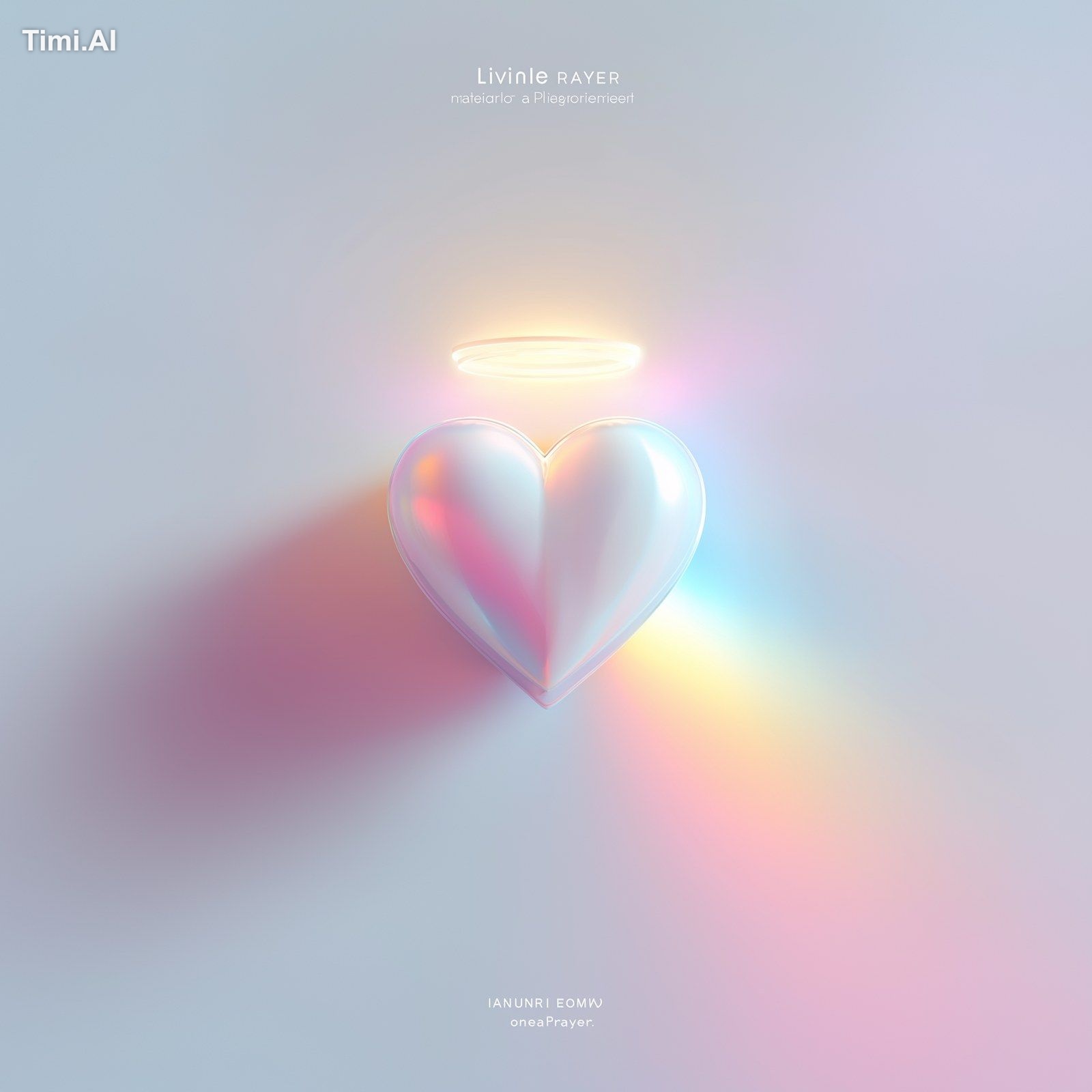 minimalist album cover for a happy techno remix of "Livin’ on a Prayer"…