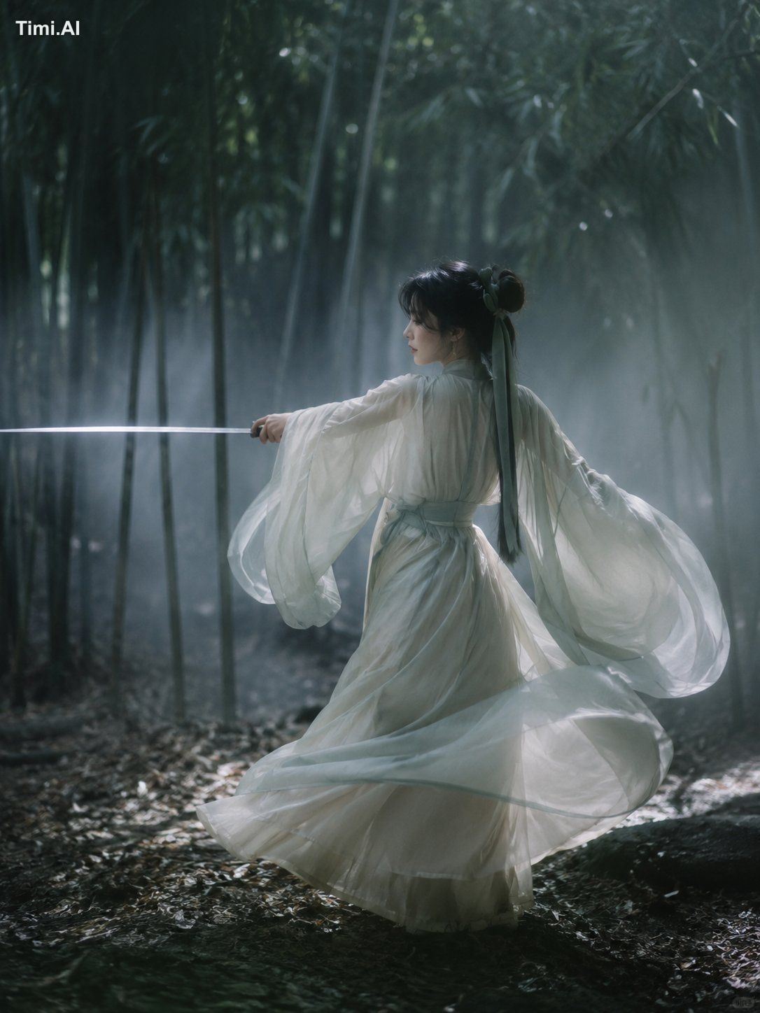 人物正面站立，静态摆拍，现代服装，日系和服，韩式古装，浓妆，水光肌，油亮脸，鼻尖高光，硅胶脸，塑料皮肤，过度磨皮，仙侠发光特效，魔法光效，夸张…