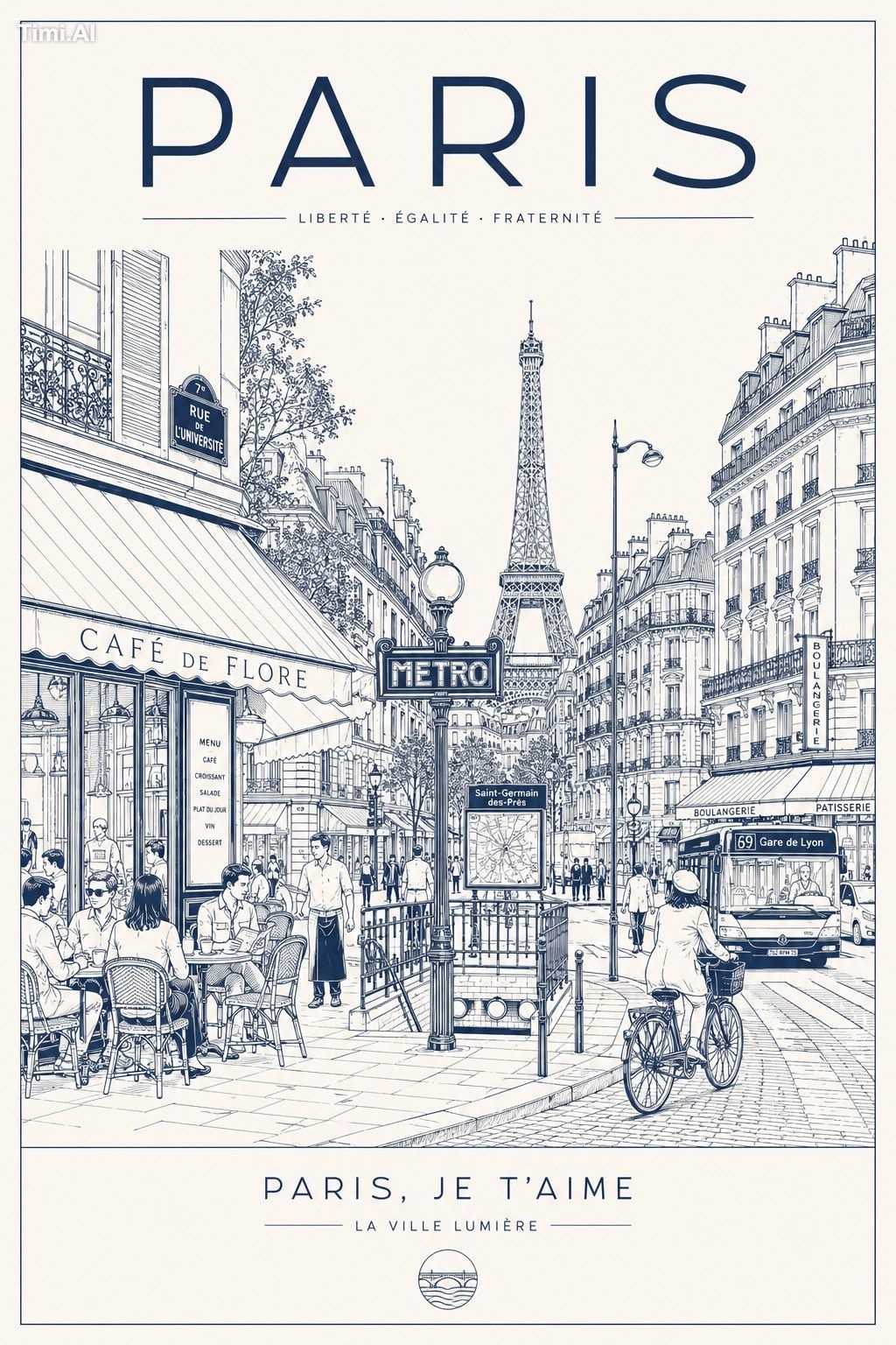 Create a minimalist ultra-detailed travel poster of [CITY / LOCATION] i… 2