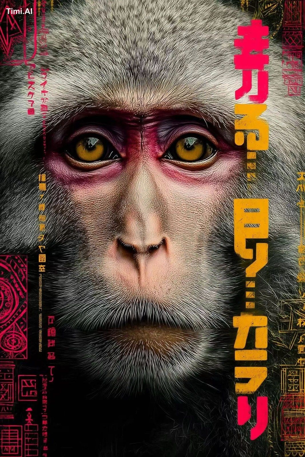 https://s.mj.run/Pqq1C6pN3XY a hyper-realistic portrait of a monkey in …