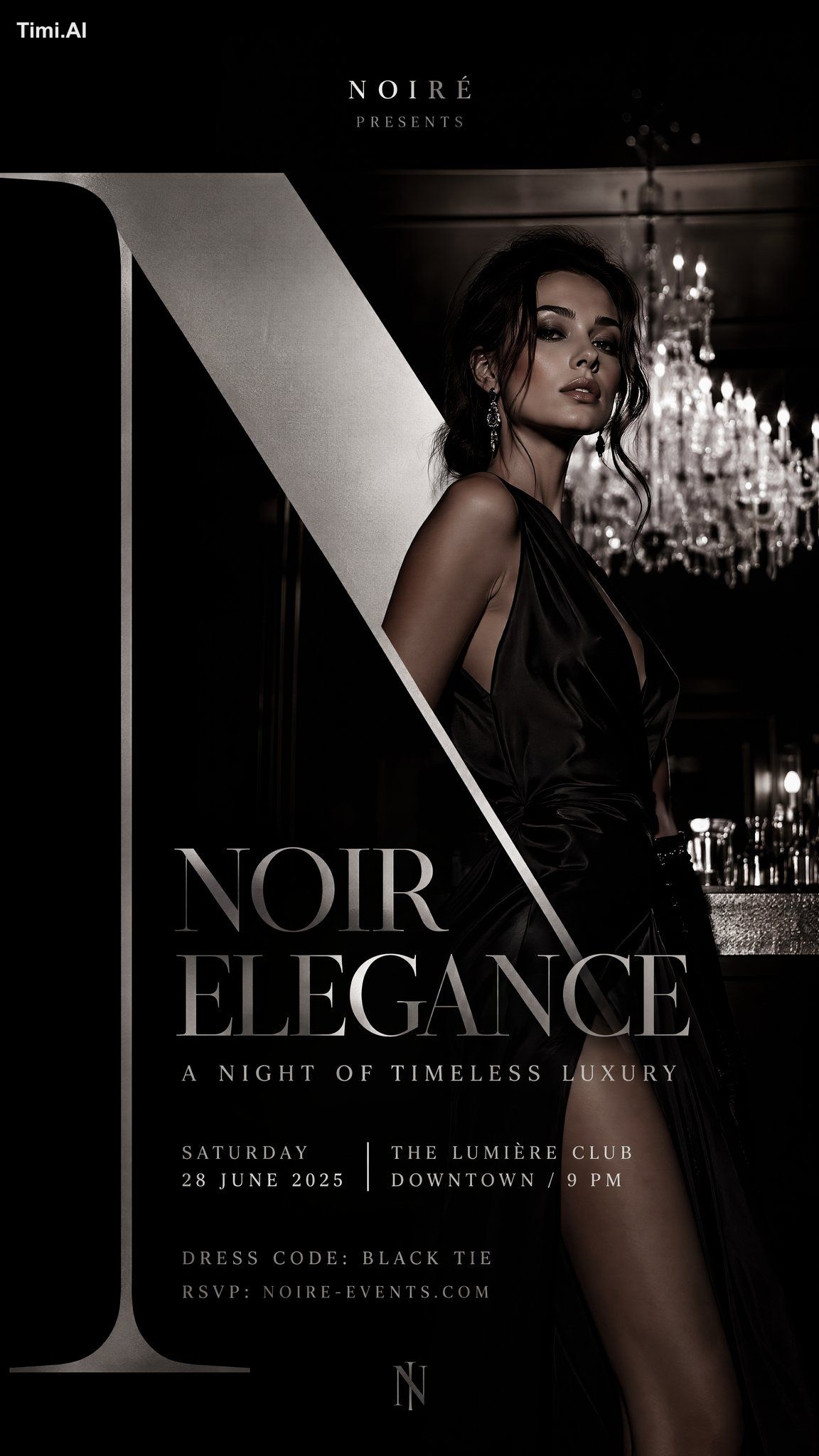 Create a high-end luxury fashion campaign mockup with strong typography… 2