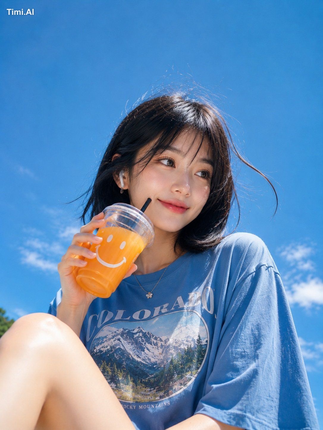 Create an ultra-realistic candid lifestyle portrait of a beautiful youn… 1