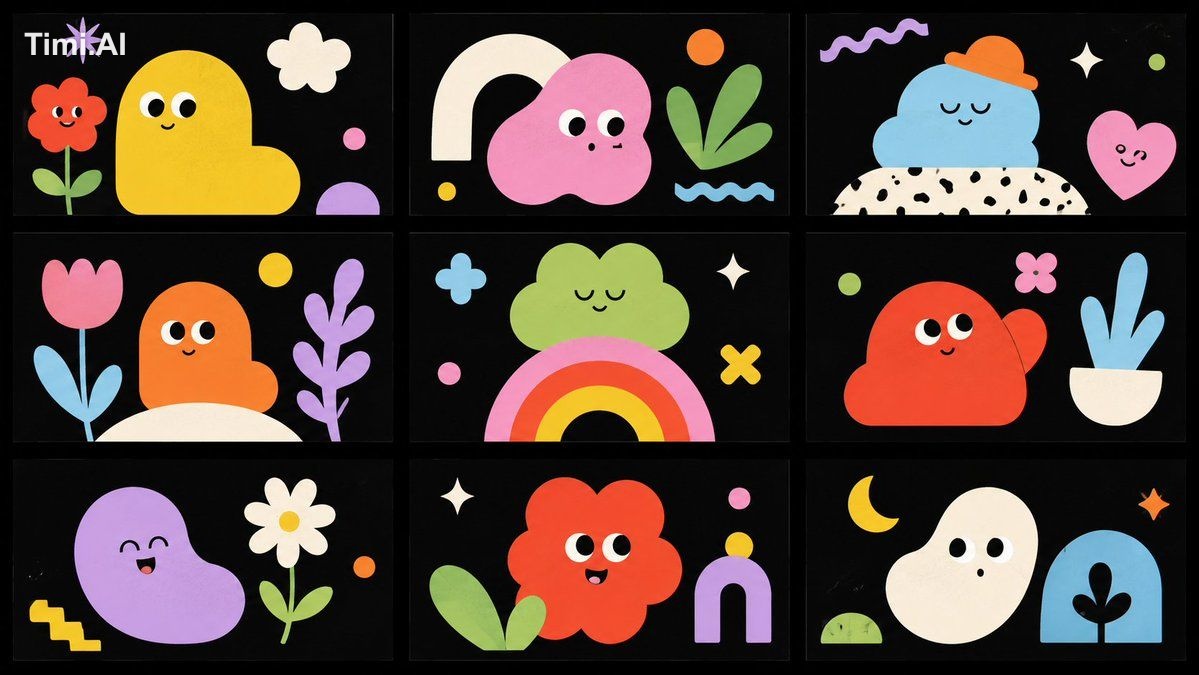 159: Design Style: Name: "Playful Creature" Concept: > 北欧絵本、 幼児向け知育教材、 … 3
