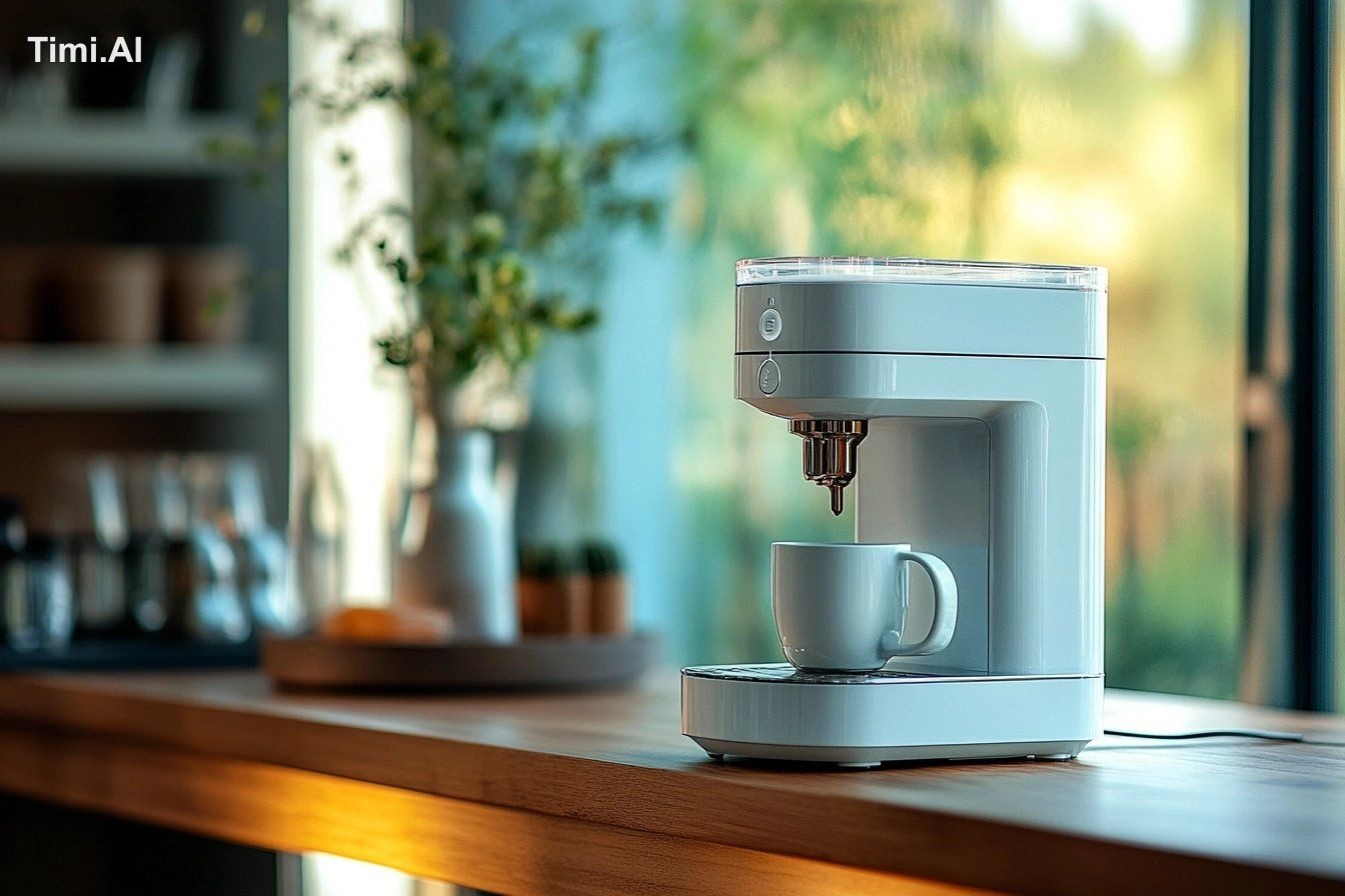 Product photography beauty picture , Simple ultimate style coffee maker… 1