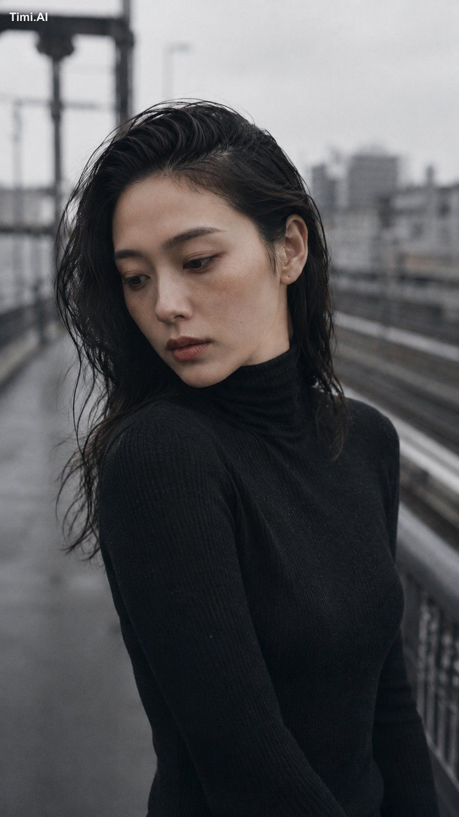 Portrait shot on 85mm f/2, close-up of a Japanese woman in her late 20s… 1