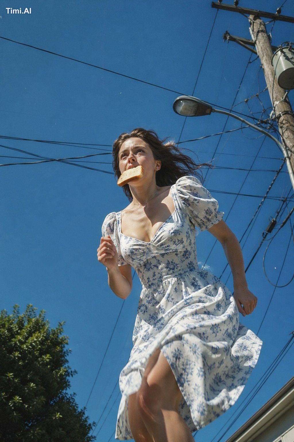 A photorealistic capture of chaotic youth frozen in time, featuring a b… 1
