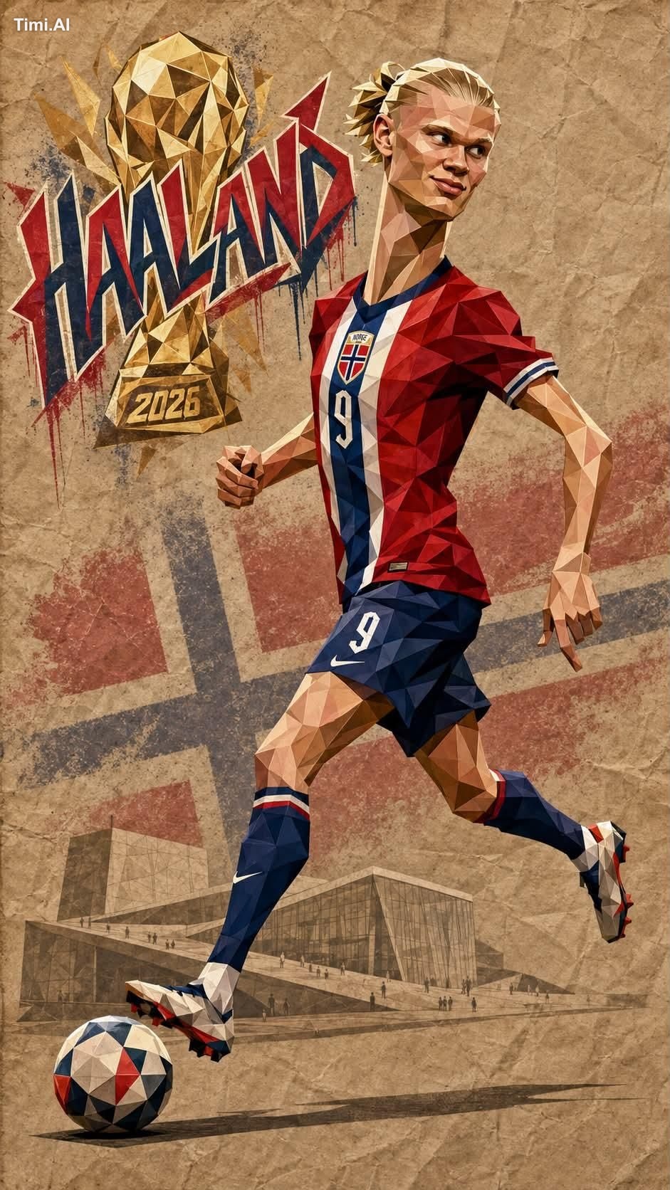 Create a premium sports poster collection inspired by legendary footbal… 3