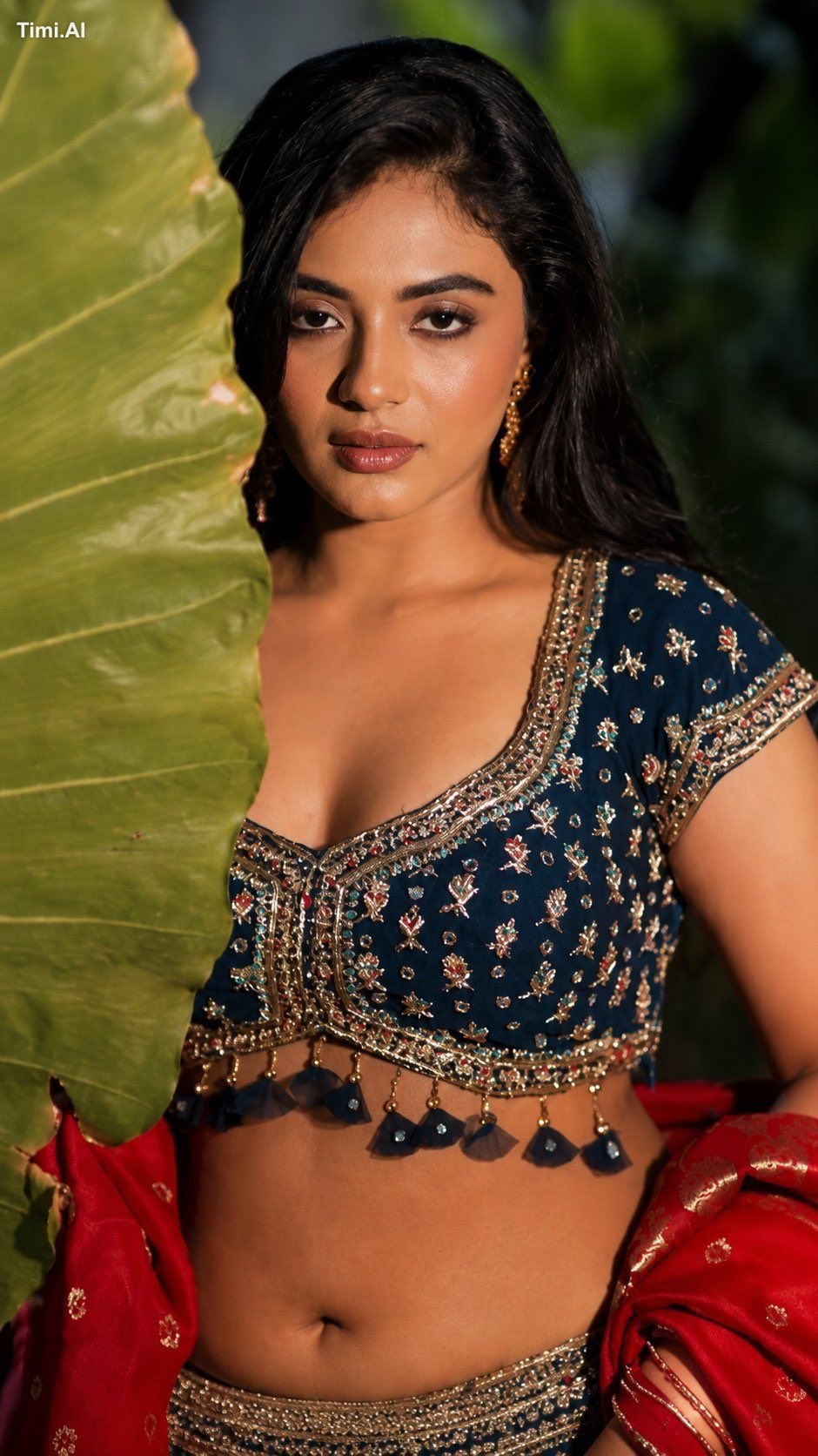 A stunning young Indian woman with flawless medium skin tone, ultra-rea… 1