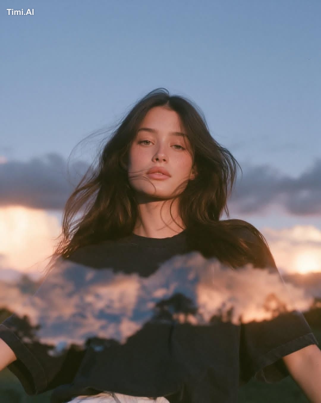 Ultra-cinematic dreamy analog portrait photography of a young woman sta… 3