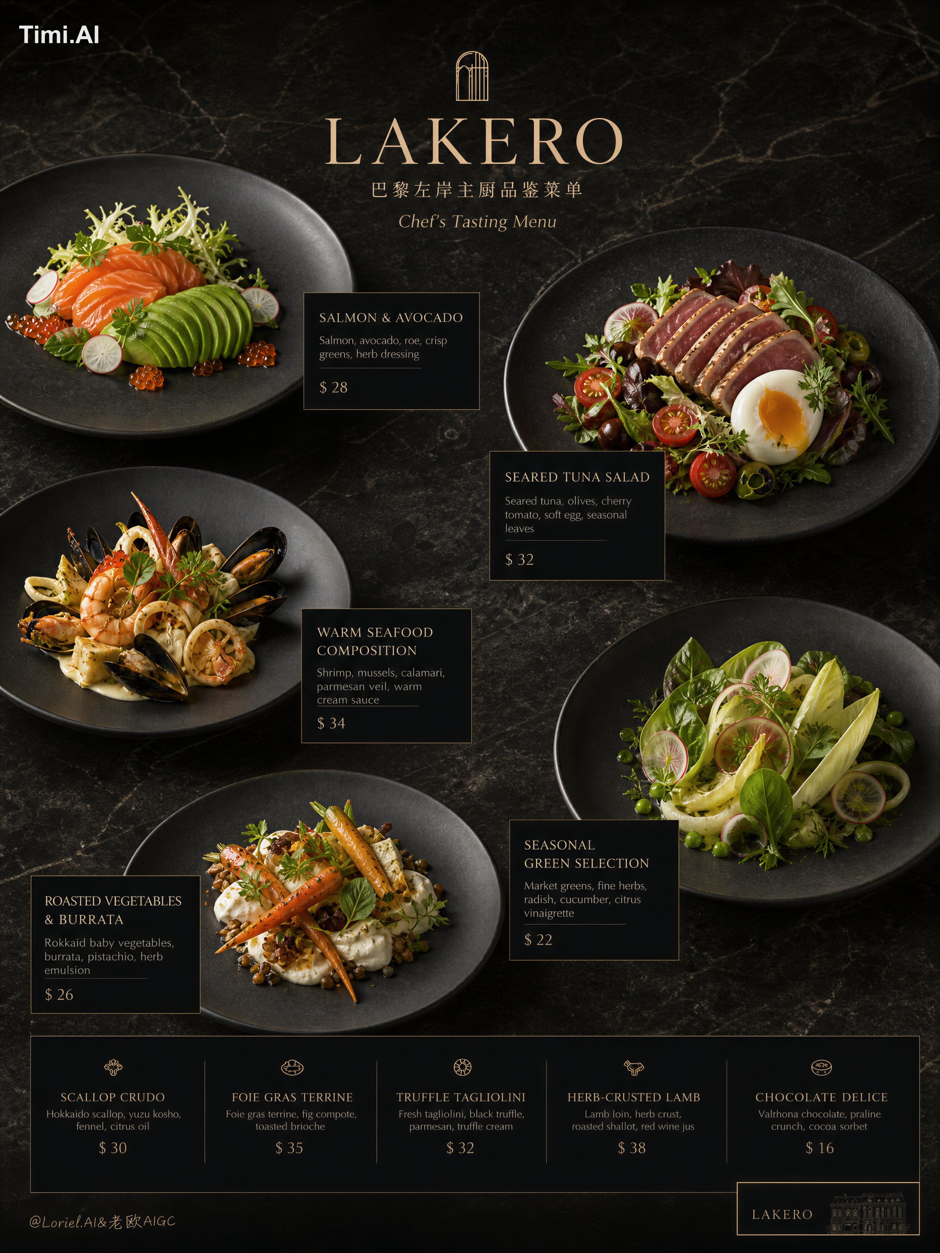 cheap menu board, casual cafe vibe, rustic bistro clutter, alcohol-cent…