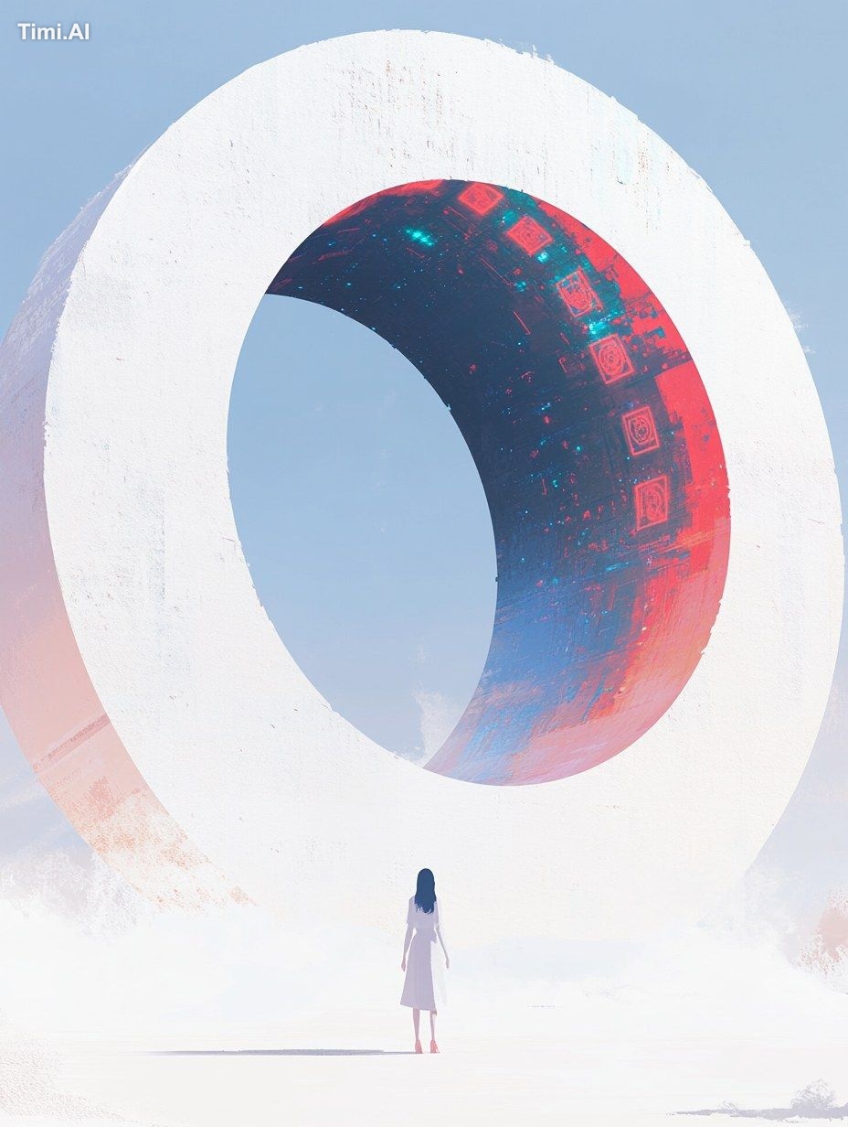 In the center of the cover, a female linguist stands in a vast field, g…