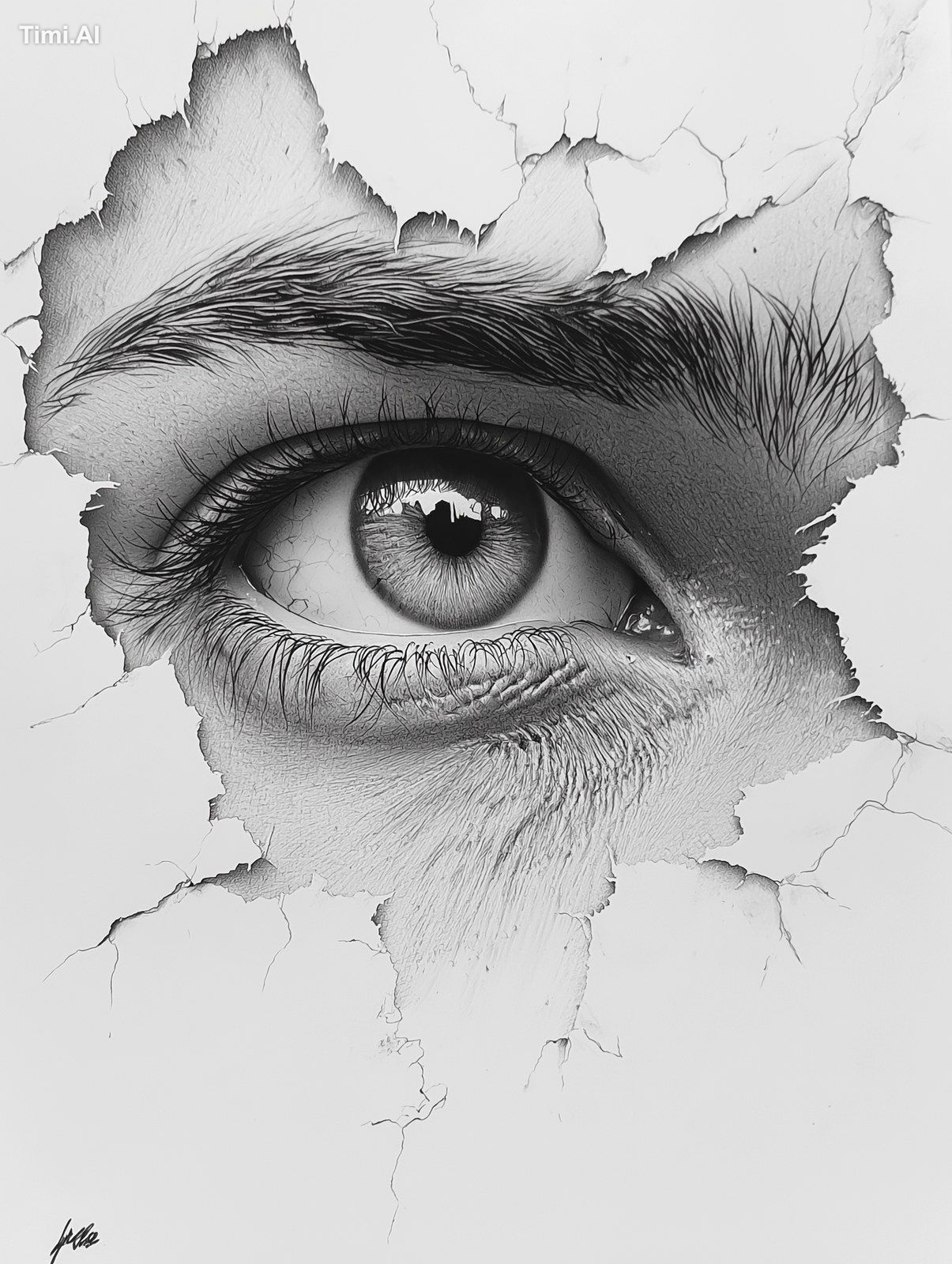 charcoal drawing in a naturalist style amazingly detailed --ar 3:4 --qu…