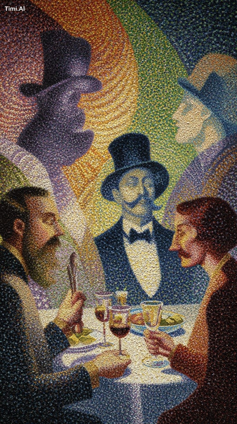 My dinner with Andre, by Georges Seurat, by Tim Burton, by Julie Mehret…