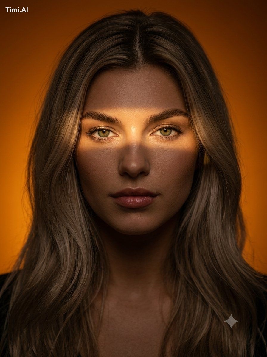 An ultra-realistic cinematic beauty portrait of a young woman use image…