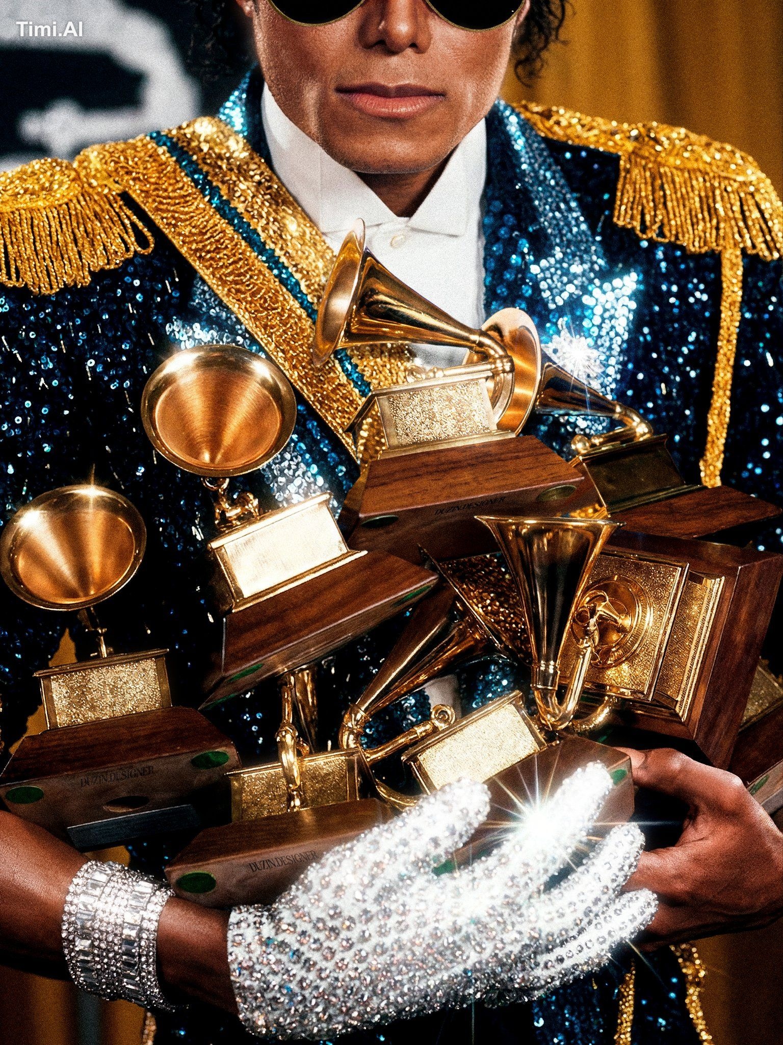 8 Grammys. 1 Night. 1984. 🏆✨ Concept promotional poster for #MichaelMo…