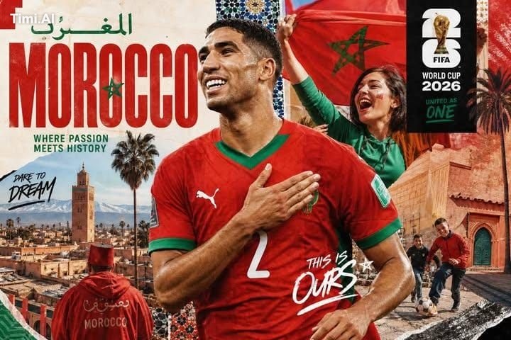 Create a high-impact 2026 FIFA World Cup national team poster in the ex… 1
